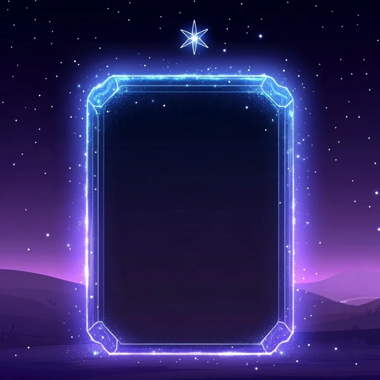 rare plaque — sapphire blue crystal
